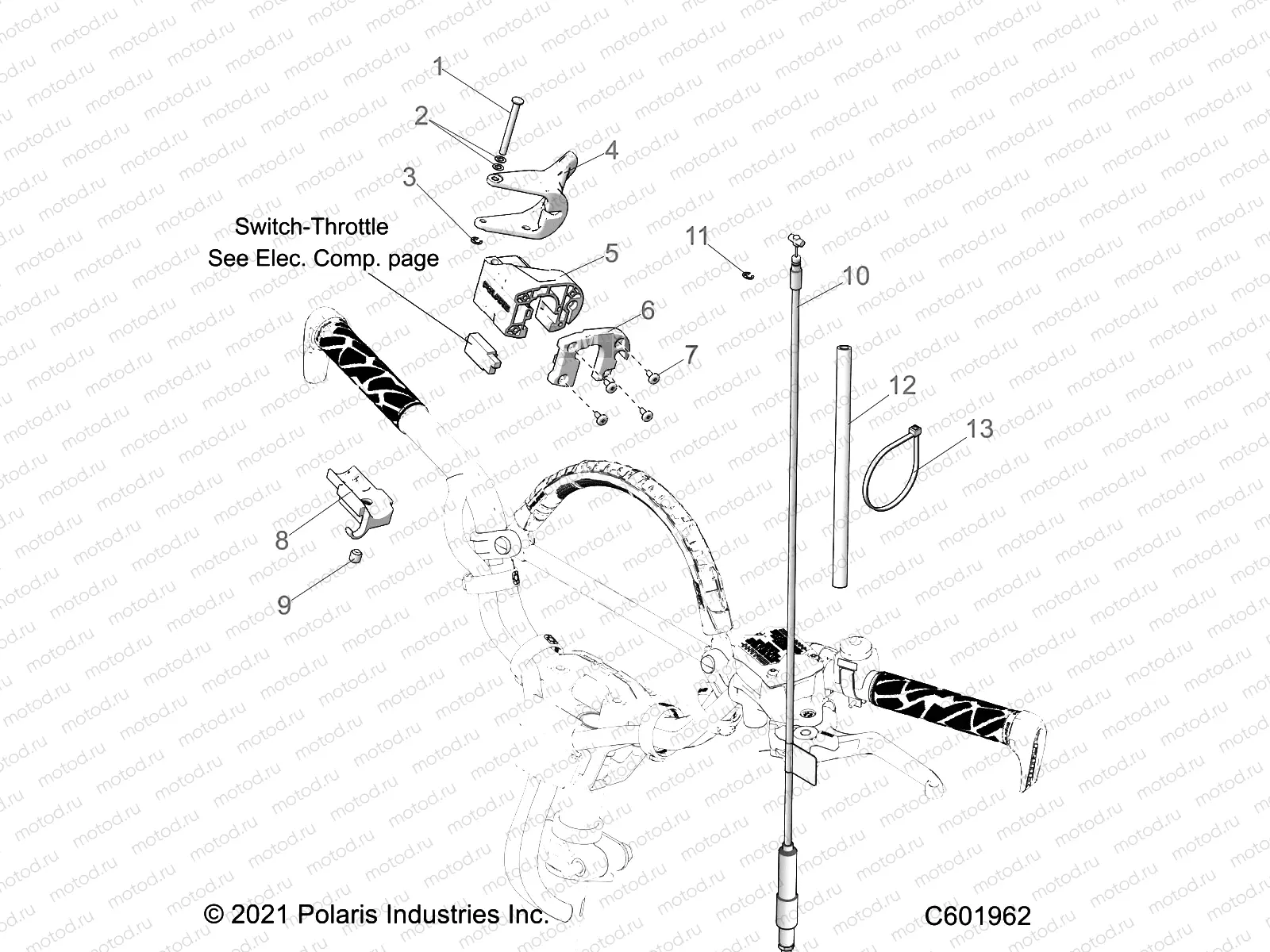 ENGINE | ENGINE, THROTTLE CONTROL ASM. - S22TFG8RS/8RE ALL OPTIONS (C601962)