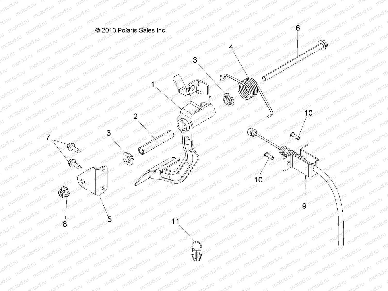 ENGINE | ENGINE, THROTTLE PEDAL - A14BH33FJ (49ATVTHRPEDAL14SP325)