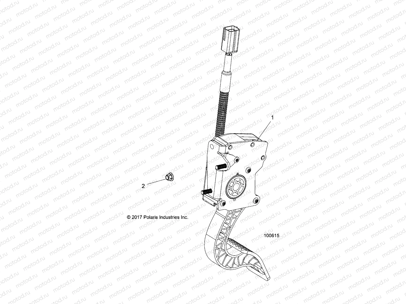 ENGINE | ENGINE, THROTTLE PEDAL - A18DAA50B7 (100615)