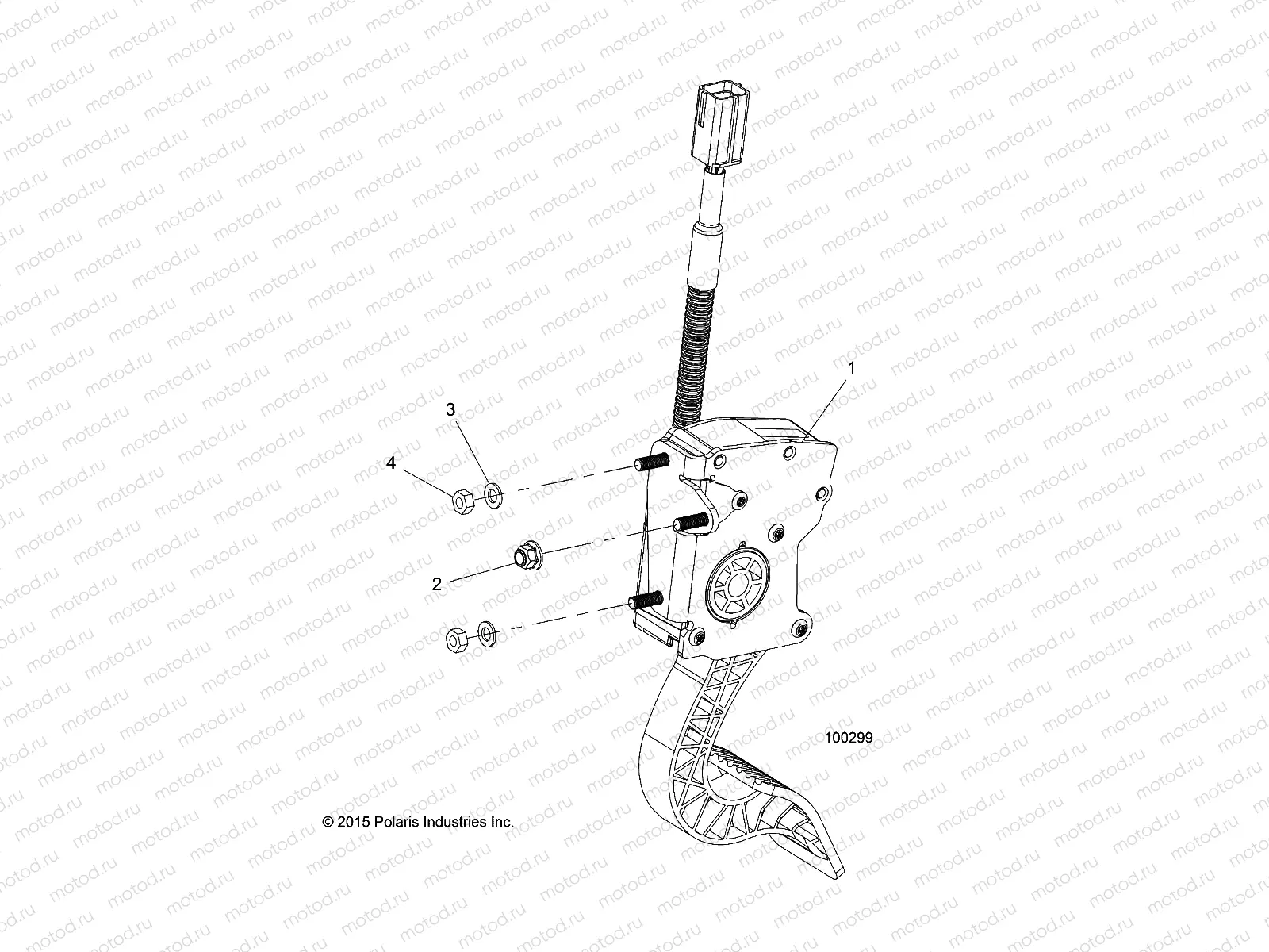ENGINE | ENGINE, THROTTLE PEDAL - A19DAE57A4 (100299)