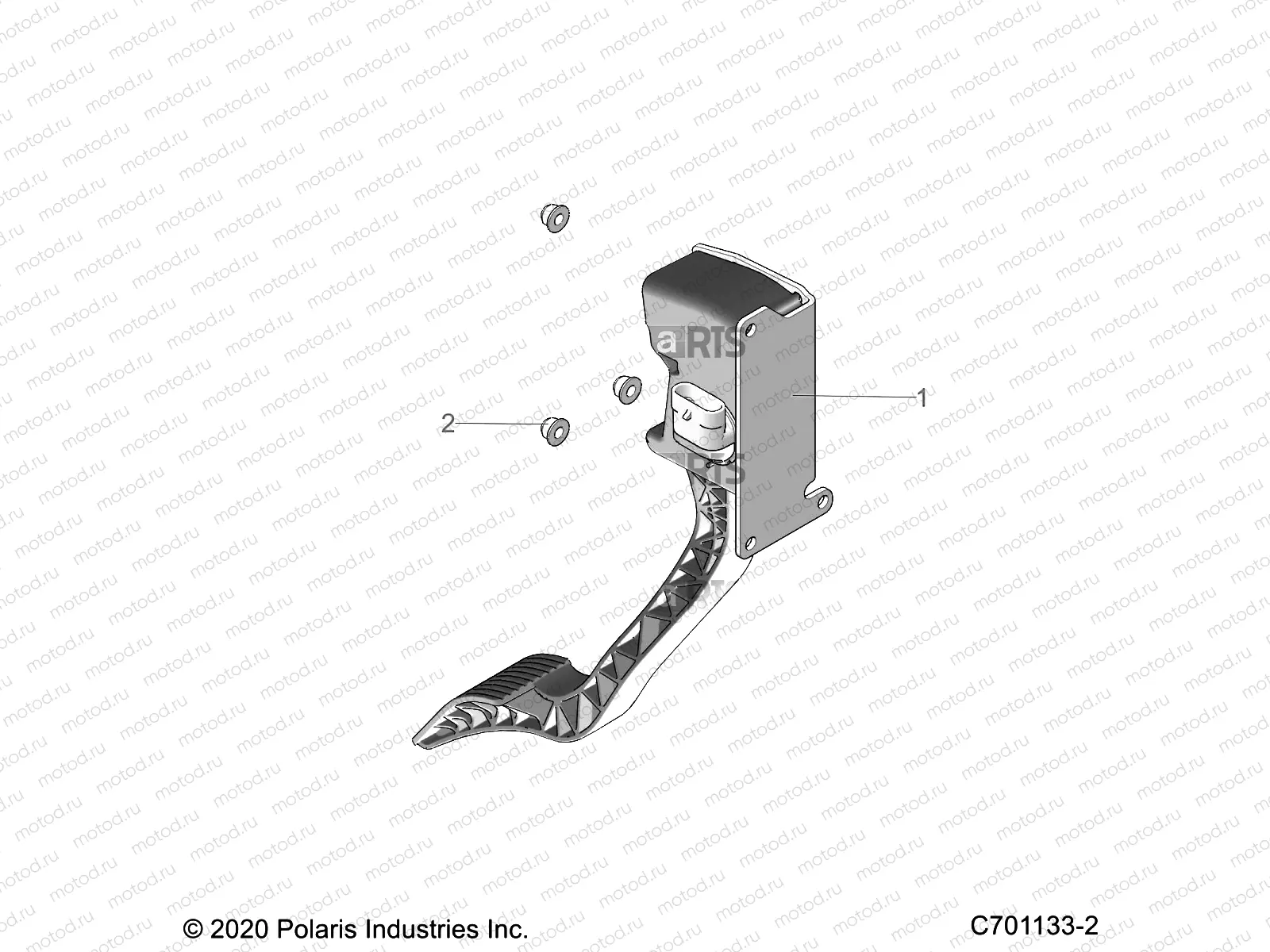 ENGINE | ENGINE, THROTTLE PEDAL - G21GAJ99AC/AW/BC/BW (C701133-2)