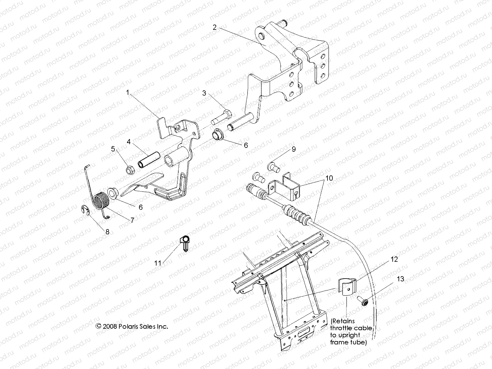 ENGINE | ENGINE, THROTTLE PEDAL - R10VH76FX (49RGRTHROTTLEPEDAL09RZR)