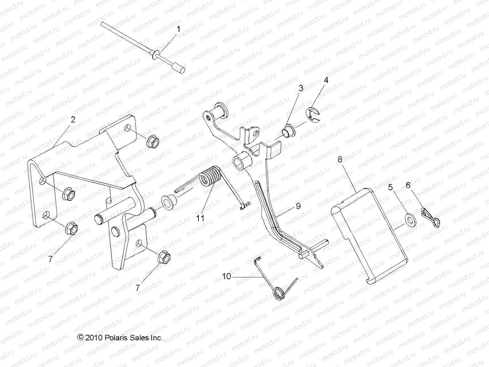 ENGINE | ENGINE, THROTTLE PEDAL - R11TH76/TY76 ALL OPTIONS (49RGRTHROTTLE11800CREW)
