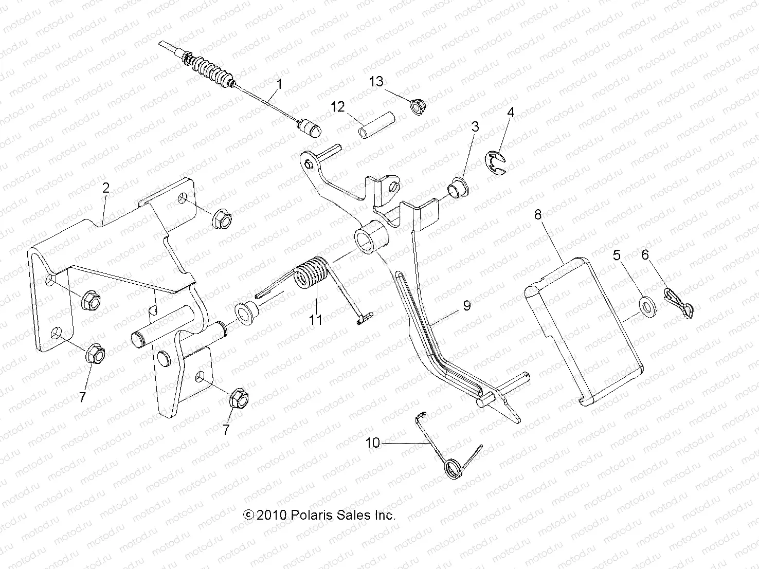 ENGINE | ENGINE, THROTTLE PEDAL - R11TH90DG (49RGRTHROTTLEPEDAL11900D)
