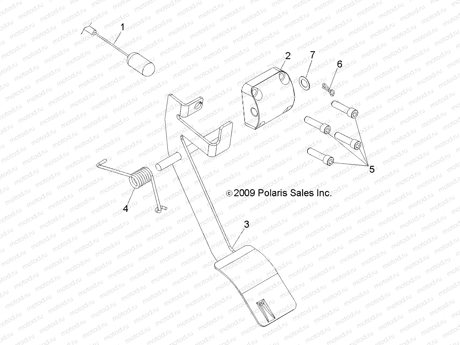 ENGINE | ENGINE, THROTTLE PEDAL - R12WH50AG/AH/AK/AR (49RGRTHROTTLE10)