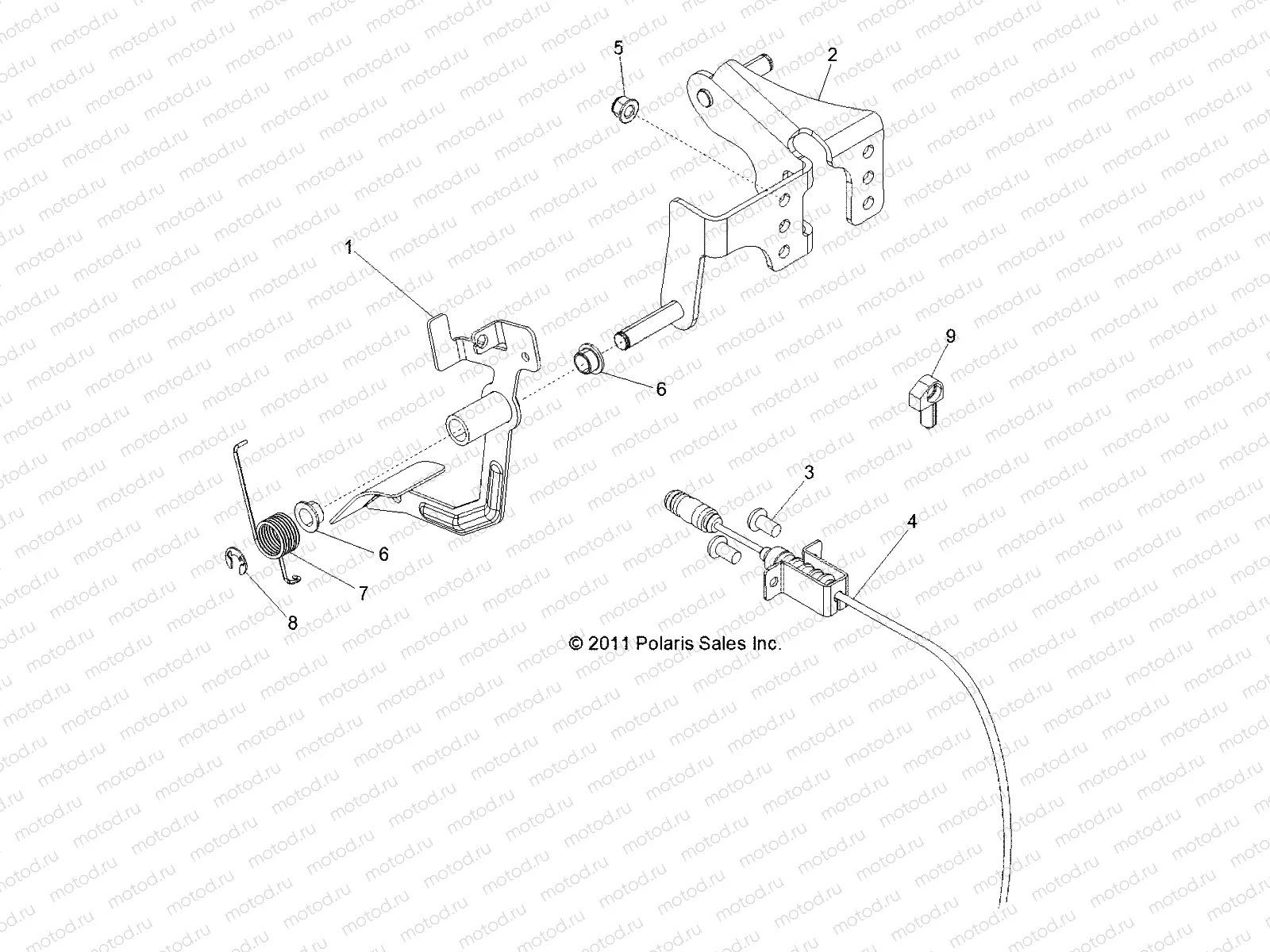 ENGINE | ENGINE, THROTTLE PEDAL - R12XT87AA/9EAS (49RGRTHROTTLEPEDAL12RZRXP4)