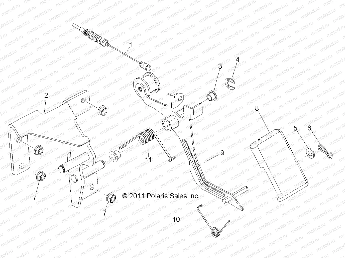 ENGINE | ENGINE, THROTTLE PEDAL - R13WH90DG (49RGRTHROTTLEPEDAL12DCREW)