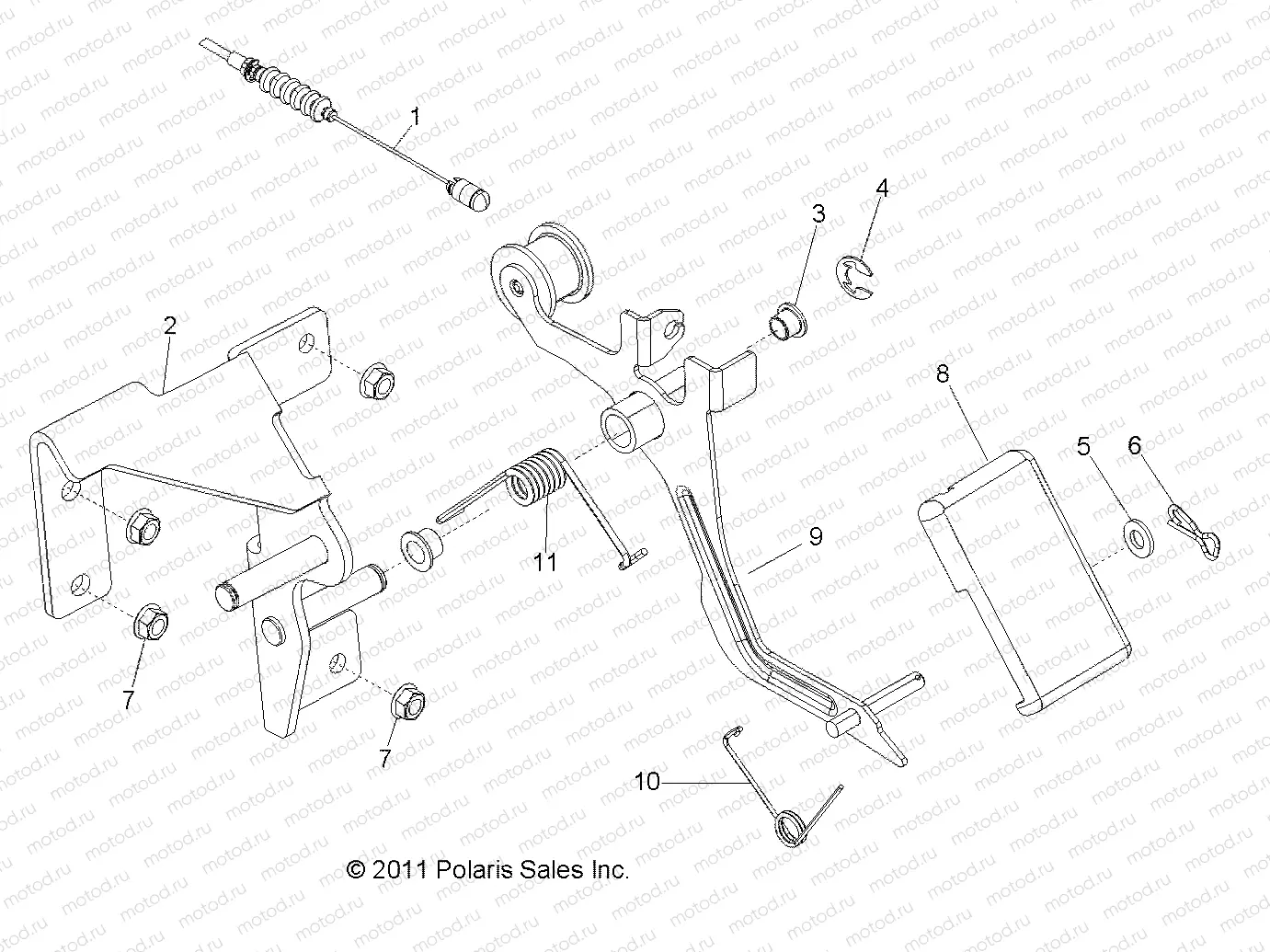 ENGINE | ENGINE, THROTTLE PEDAL - R14TH90FX (49RGRTHROTTLEPEDAL12900D)