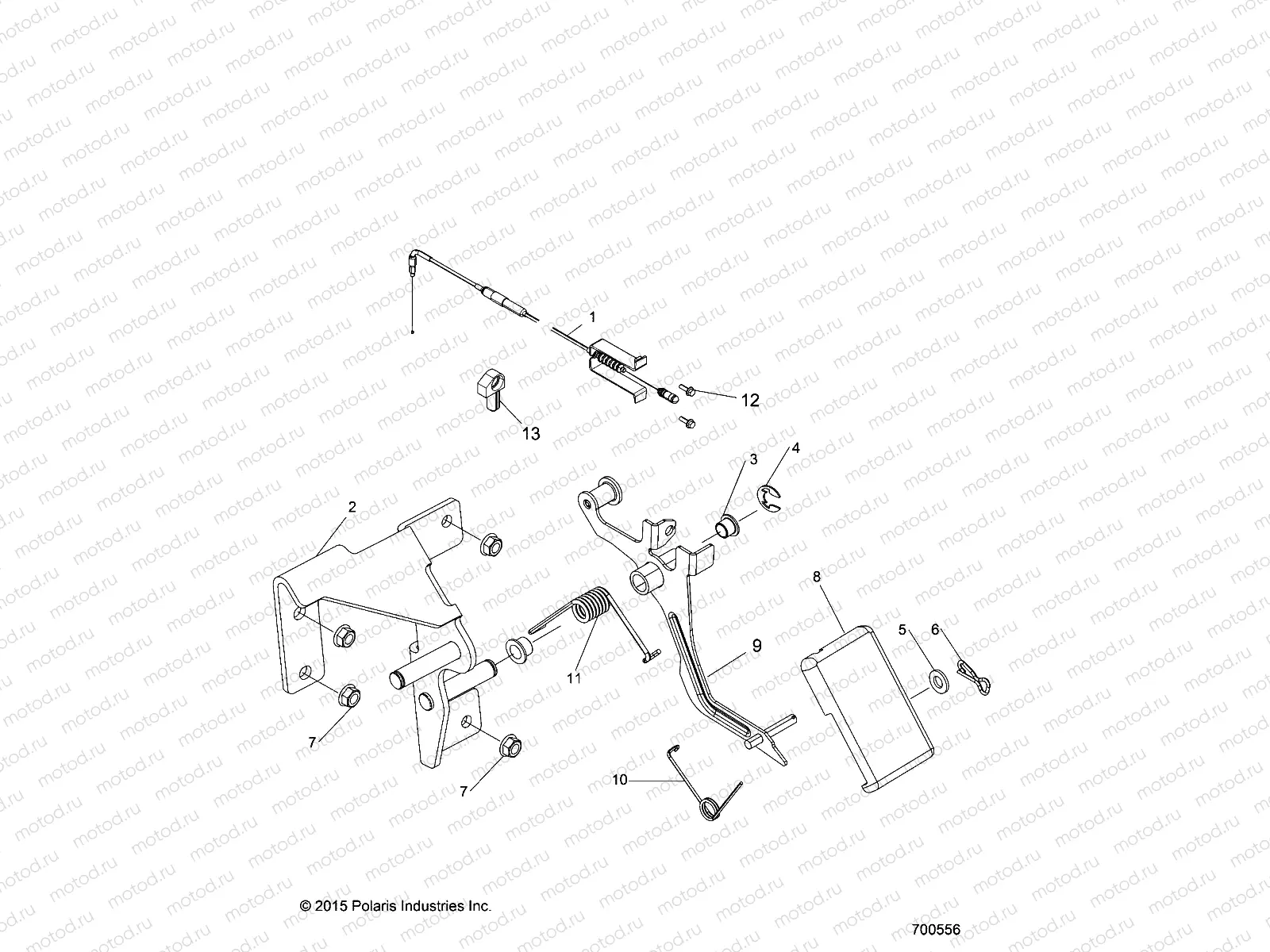 ENGINE | ENGINE, THROTTLE PEDAL - R16RAA76AA/AJ (700556)