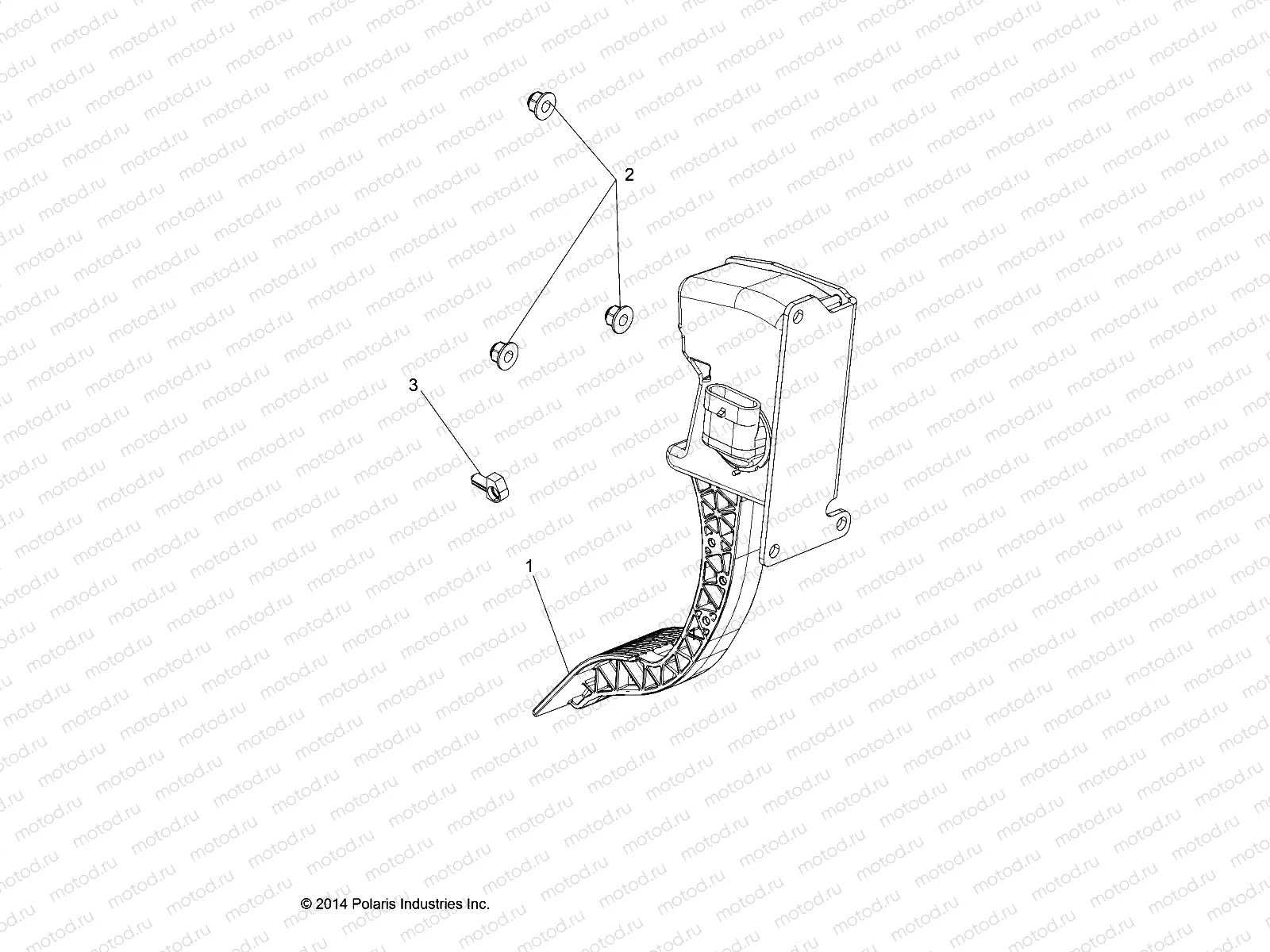 ENGINE | ENGINE, THROTTLE PEDAL - R16RMA32A1/A2 (49RGRTHROTTLEPEDAL15570)