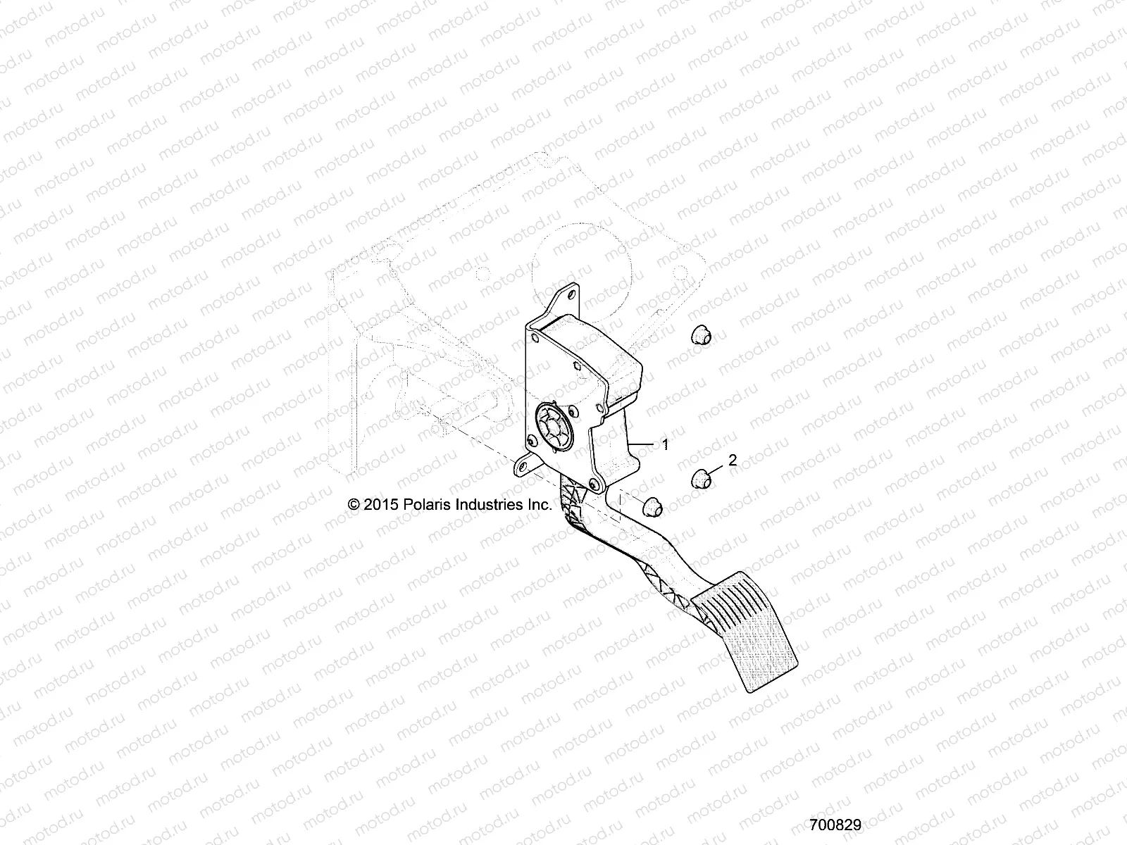ENGINE | ENGINE, THROTTLE PEDAL - R19RHE99ND (700829)