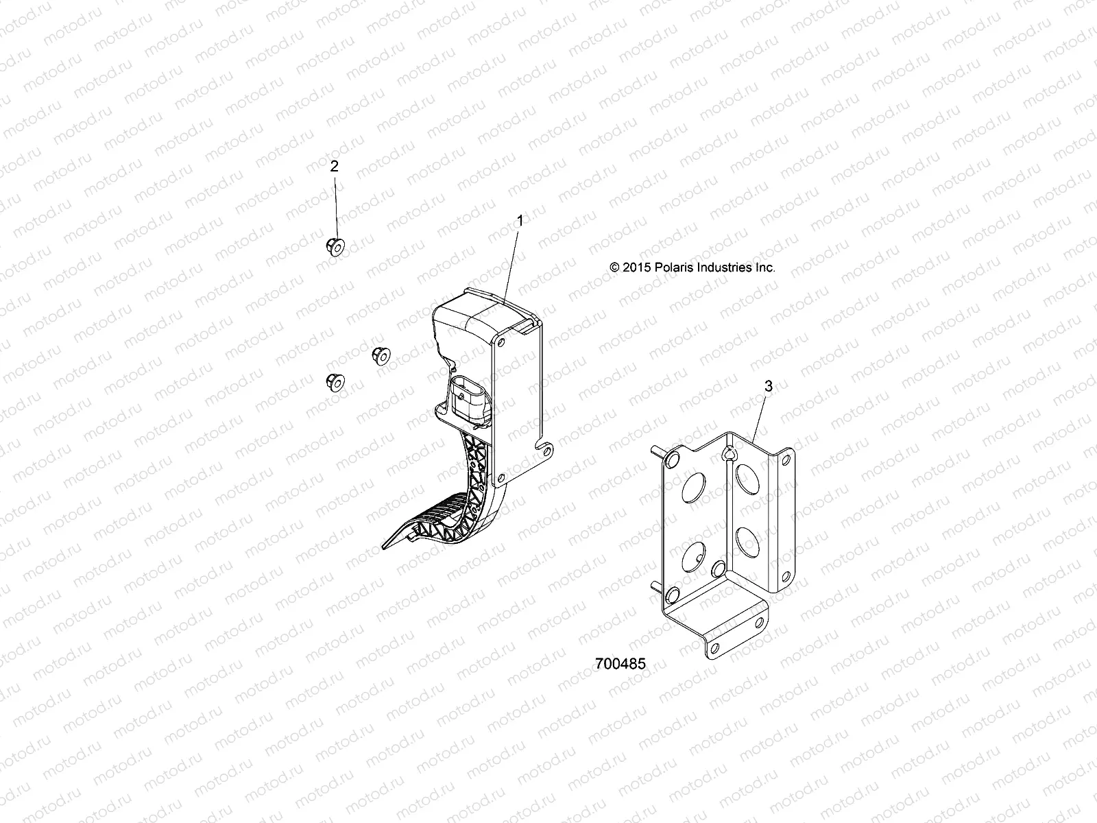 ENGINE | ENGINE, THROTTLE PEDAL - R21CDA57A1 (700485)