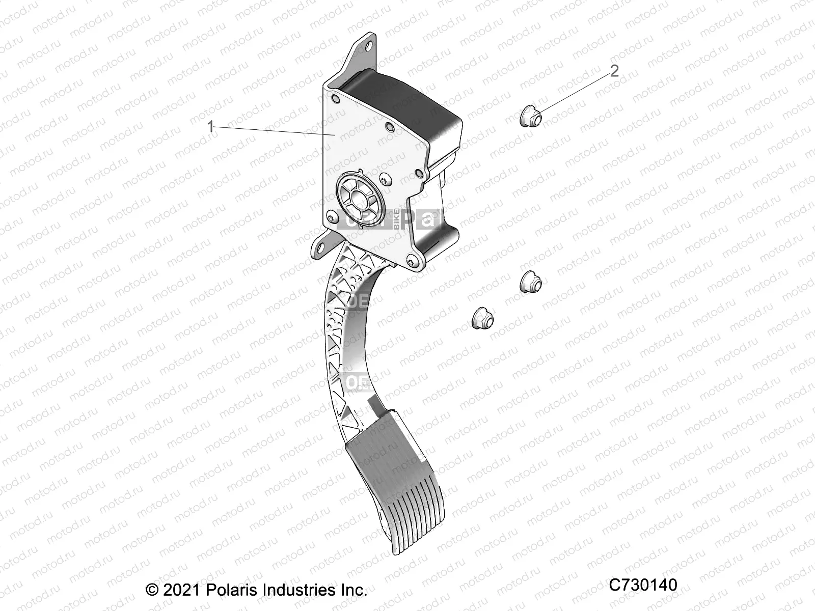 ENGINE | ENGINE, THROTTLE PEDAL - R22MAA57F1/SF1/F9/C1/C9/CK (C730140)