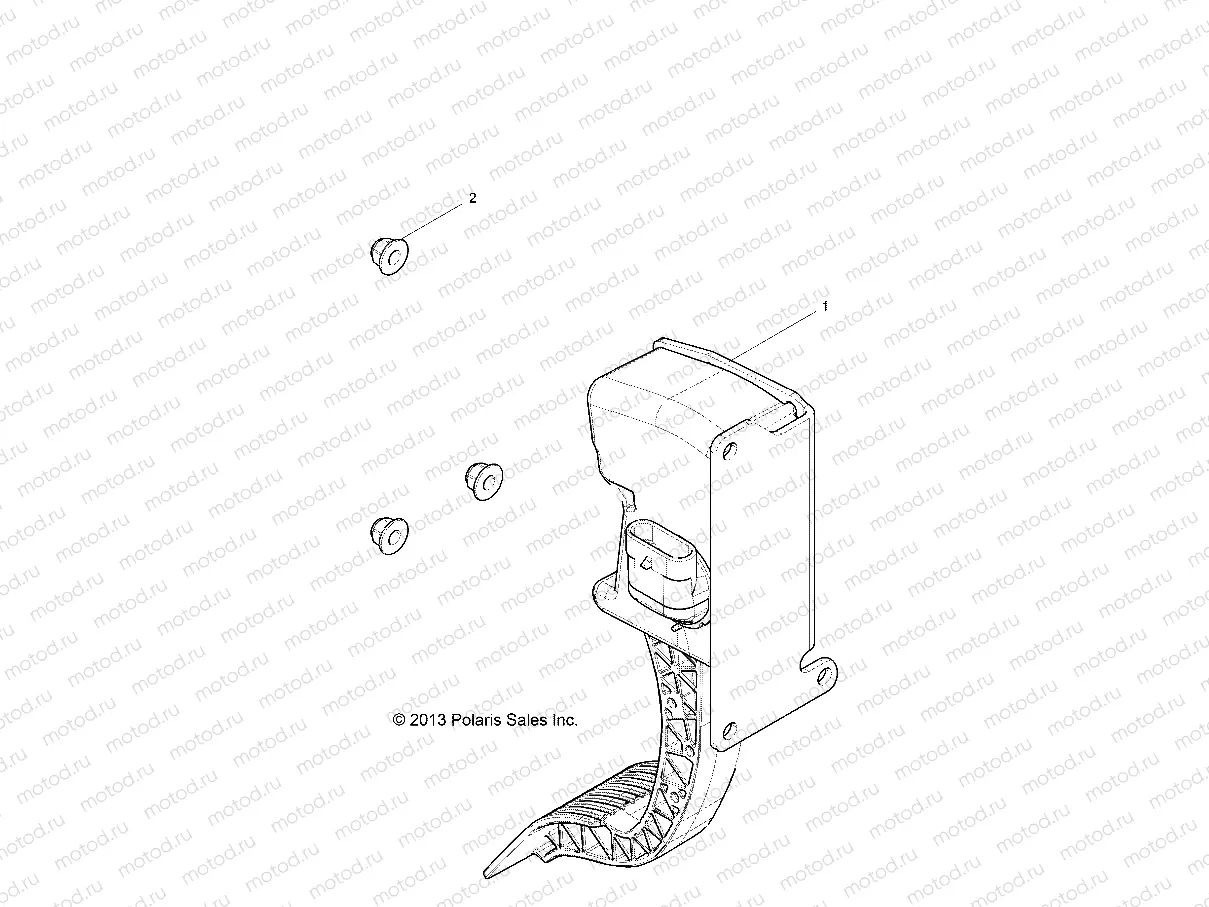 ENGINE | ENGINE, THROTTLE PEDAL - Z15VBA87AJ/LJ/E87AK/AM/AT/LT/AL/AV (49RGRTHROTTLEPEDAL14RZR1000)