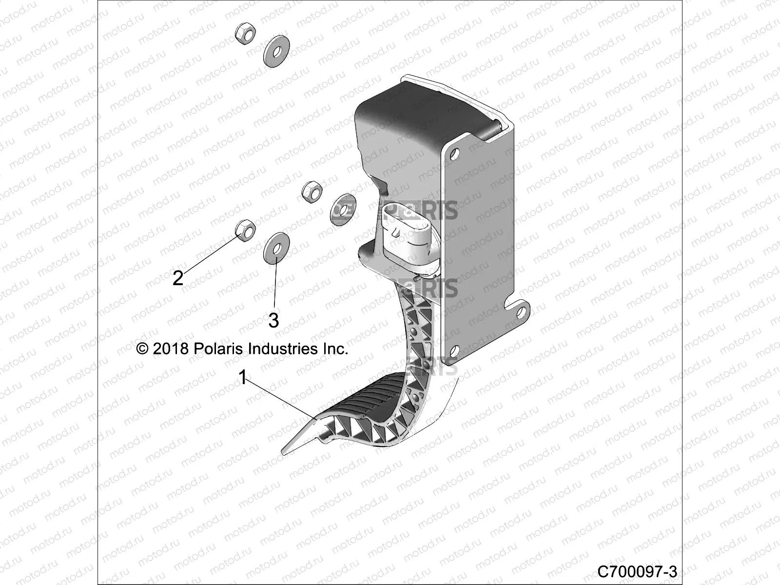 ENGINE | ENGINE, THROTTLE PEDAL - Z20S1E99AG/AK/BG/BK (C700097-3)