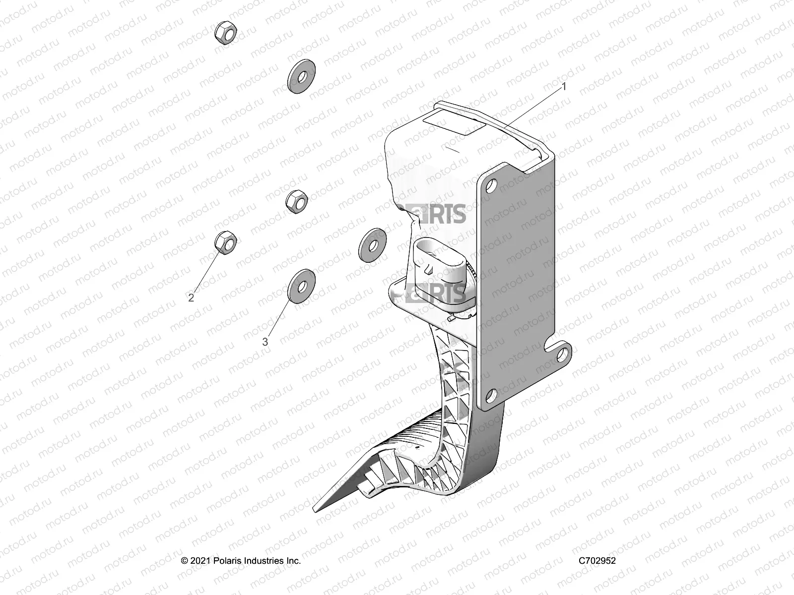 ENGINE | ENGINE, THROTTLE PEDAL - Z23GAD92A/92B (C702952)