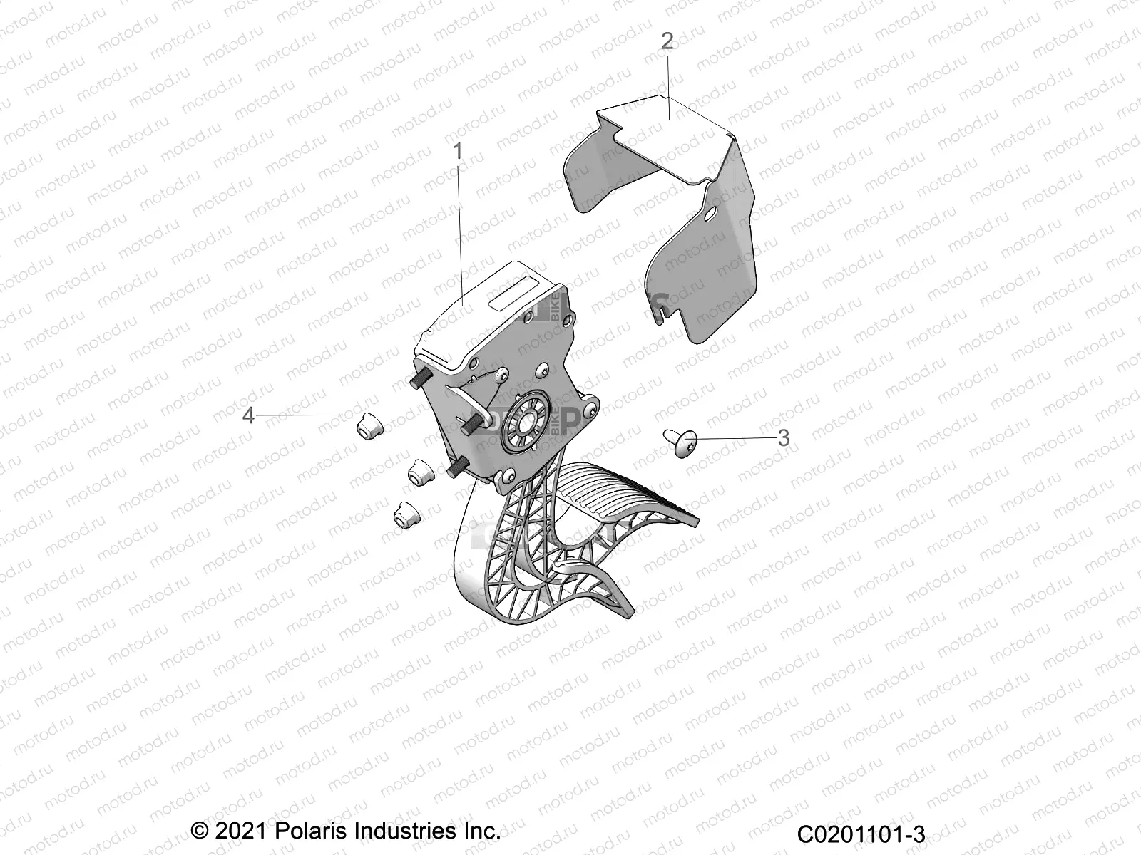 ENGINE | ENGINE, THROTTLE PEDAL - Z23HCB18A2/B2 (0201101-3)