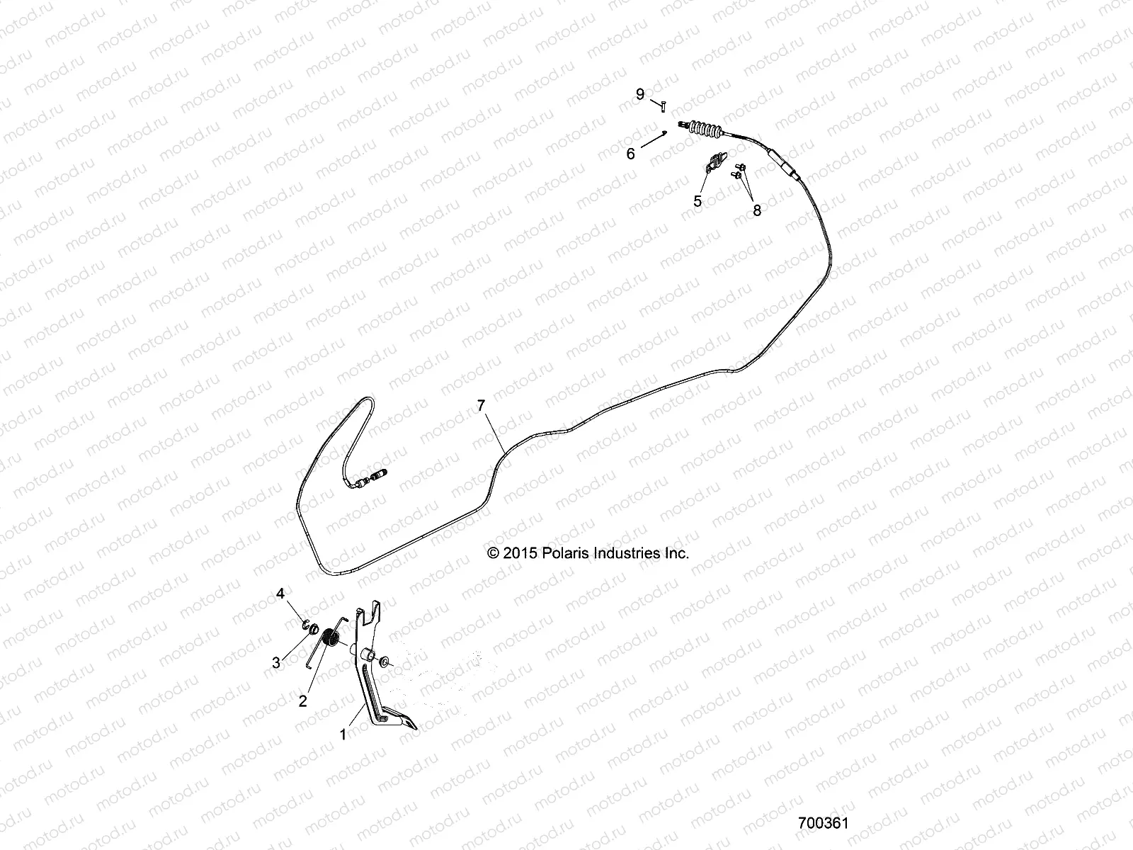 ENGINE | ENGINE, THROTTLE PEDAL/CABLE - R17RTED1F1/SD1C1 (700361)