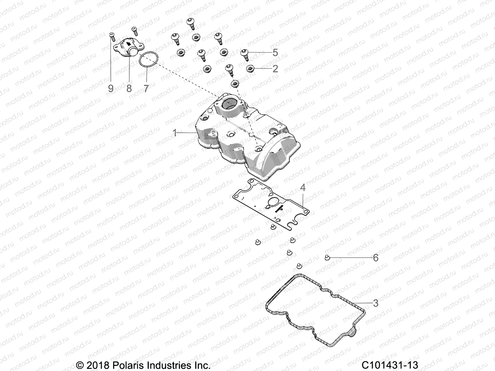 ENGINE | ENGINE, VALVE COVER - A19SXD95B9/SXE95BN/SXZ95BP (C101431-13)
