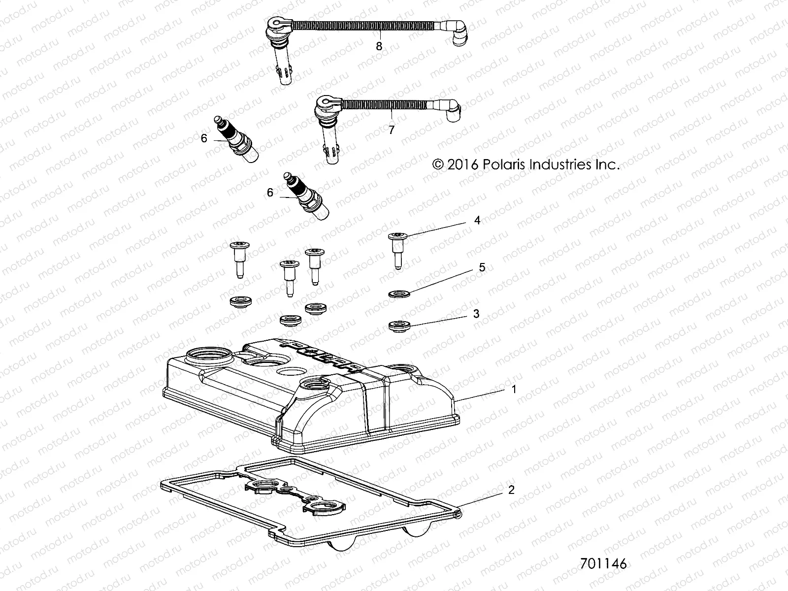 ENGINE | ENGINE, VALVE COVER, SPARKPLUGS and WIRES - Z17VBE99AR/AL/AE (701146)