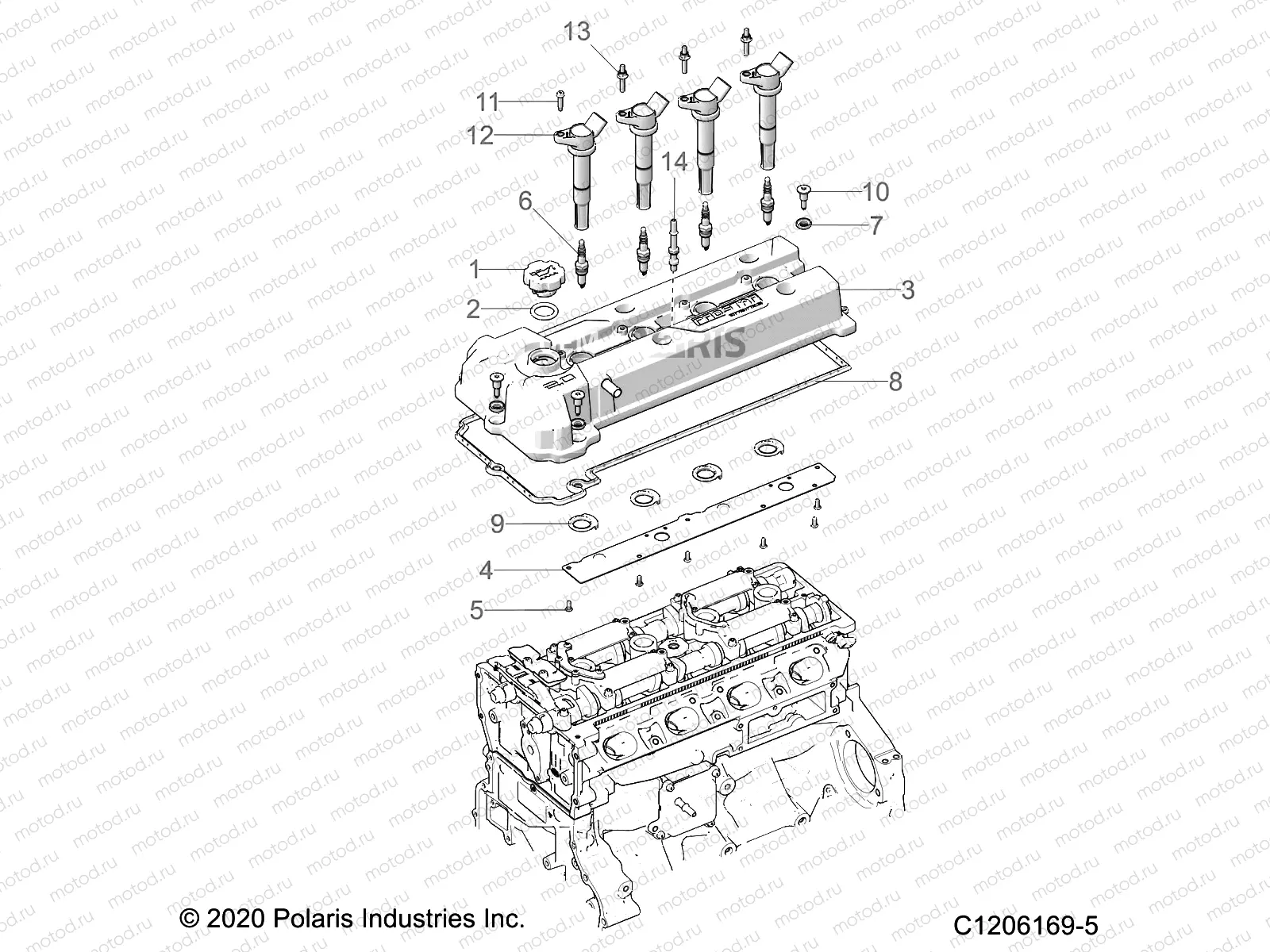 ENGINE | ENGINE, VALVE COVER - T21AARGB/SGD ALL OPTIONS (C1206169-5)