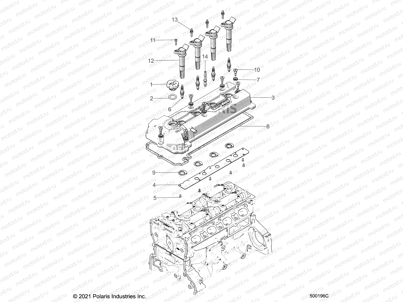 ENGINE | ENGINE, VALVE COVER - T22AAFGB/HB/PGD/HD/RGB/HB ALL OPTIONS  (500196C)