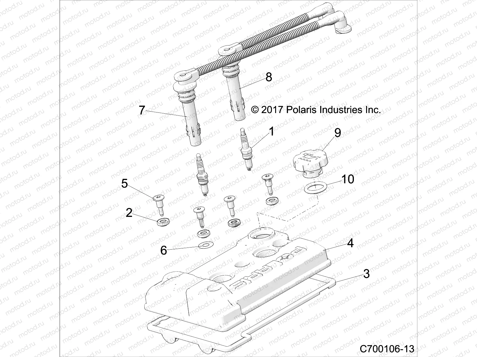 ENGINE | ENGINE, VALVE COVER - Z20A5A87B2/E87BP/BK/BX (C700106-13)
