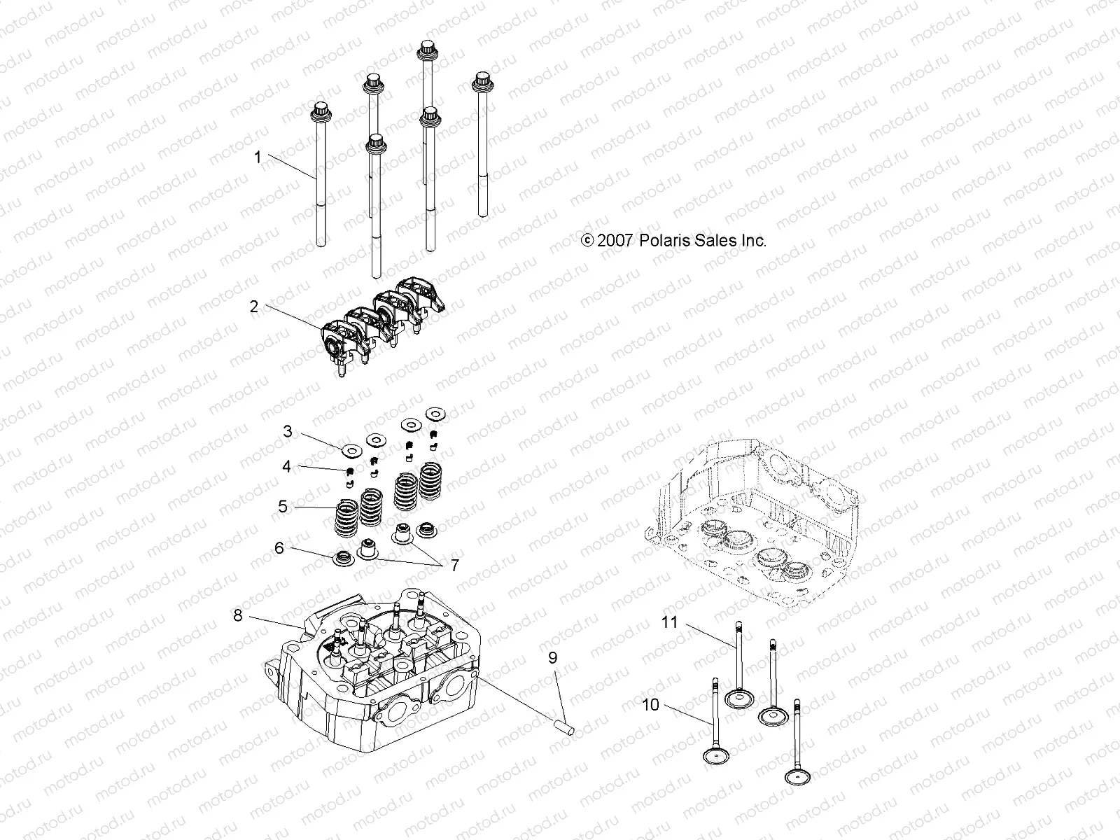 ENGINE | ENGINE, VALVES - A08MH76SS/SF (49ATVAIRINTAKE08SP800EFI)