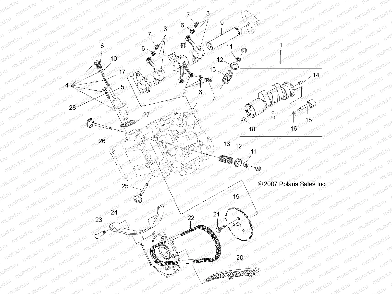 ENGINE | ENGINE, VALVES and CAMSHAFT - A10LH46AX/AZ (49ATVVALVE08SP400)