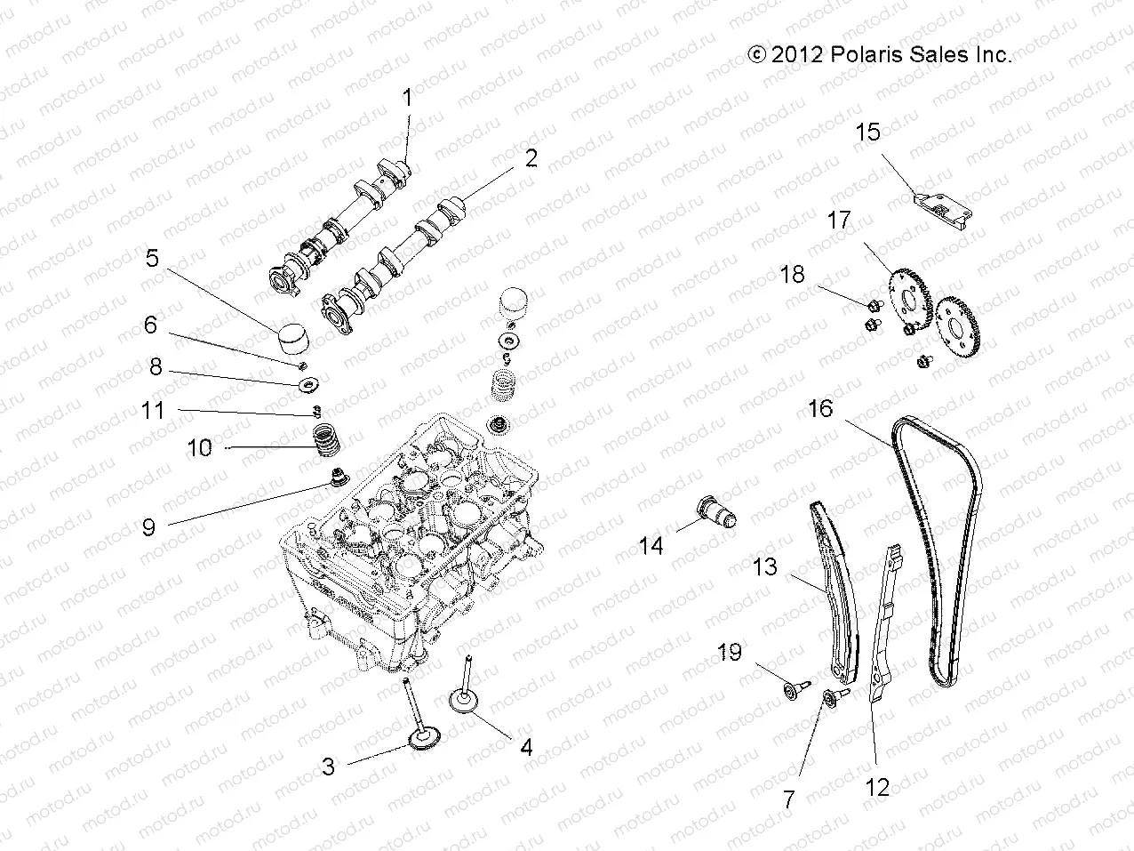 ENGINE | ENGINE, VALVES and CAMSHAFTS - R13JT9EFX (49RGRVALVECAM13RZRXP4)
