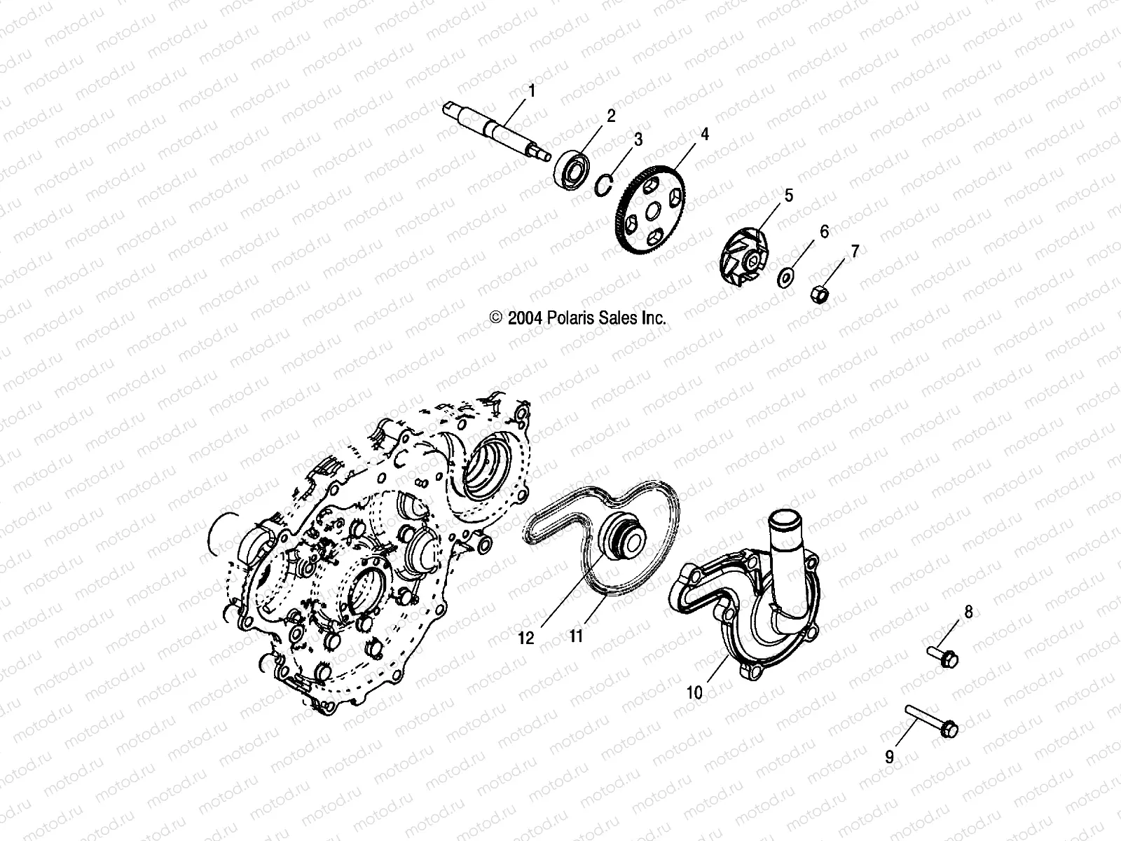 ENGINE | ENGINE, WATER PUMP - A05MH68AK/AN/AD (4994199419E01)