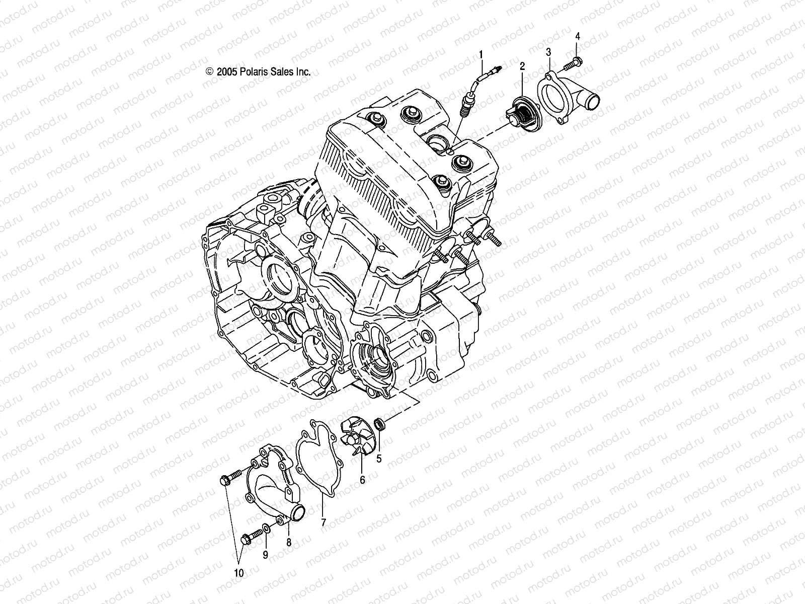 ENGINE | ENGINE, WATER PUMP - A07GP50AA/AB (4999201899920189C12)