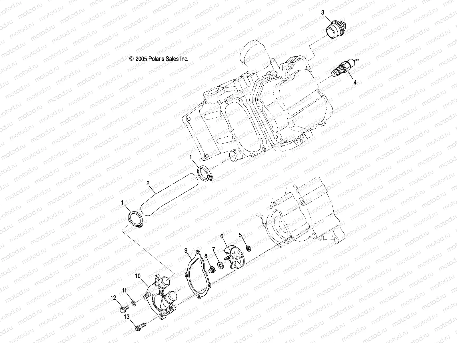 ENGINE | ENGINE, WATER PUMP - A07MH46AA/AZ (4999200059920005D10)