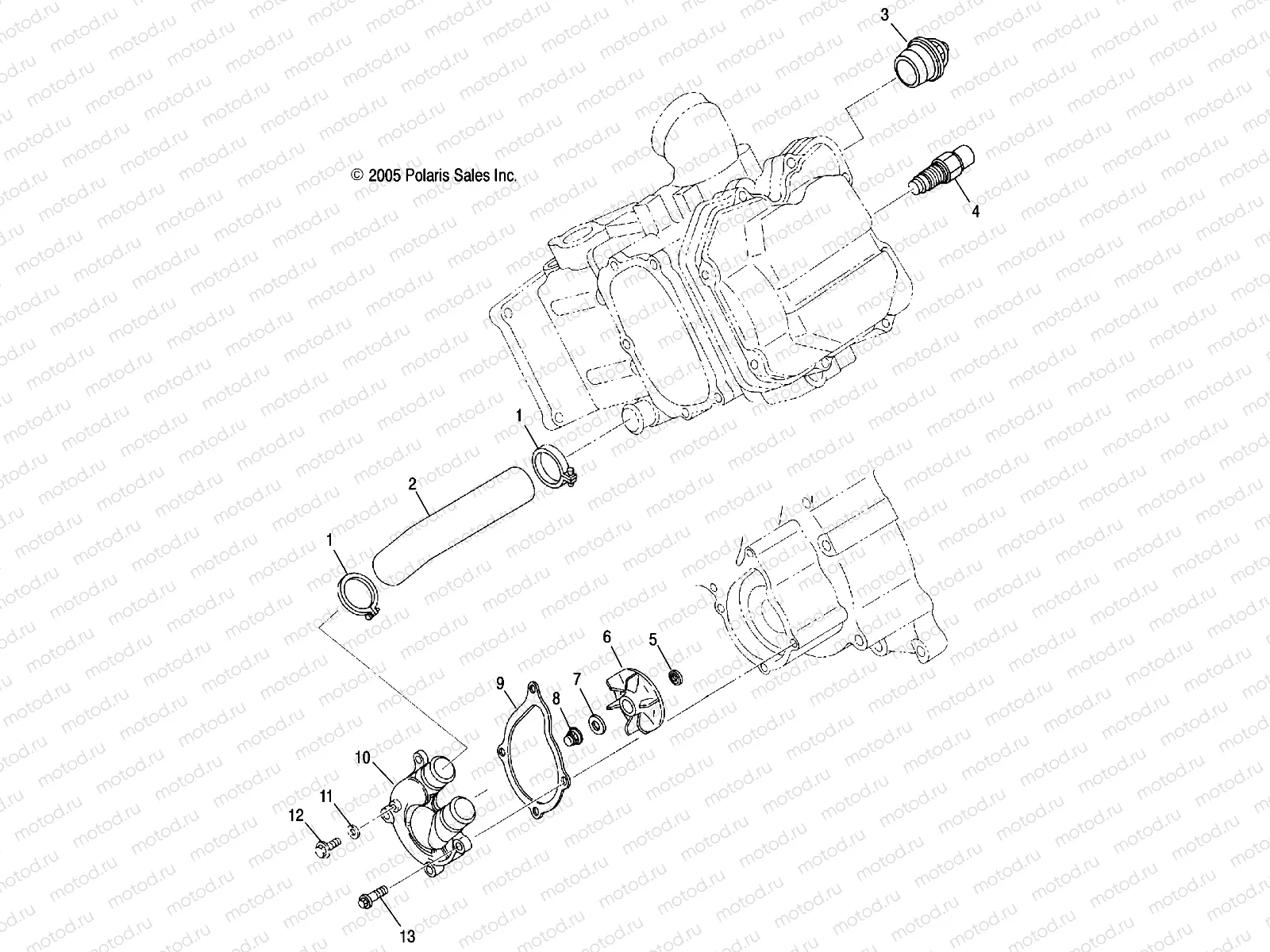 ENGINE | ENGINE, WATER PUMP - R09HH50AG/AR (4999203249920324E01)