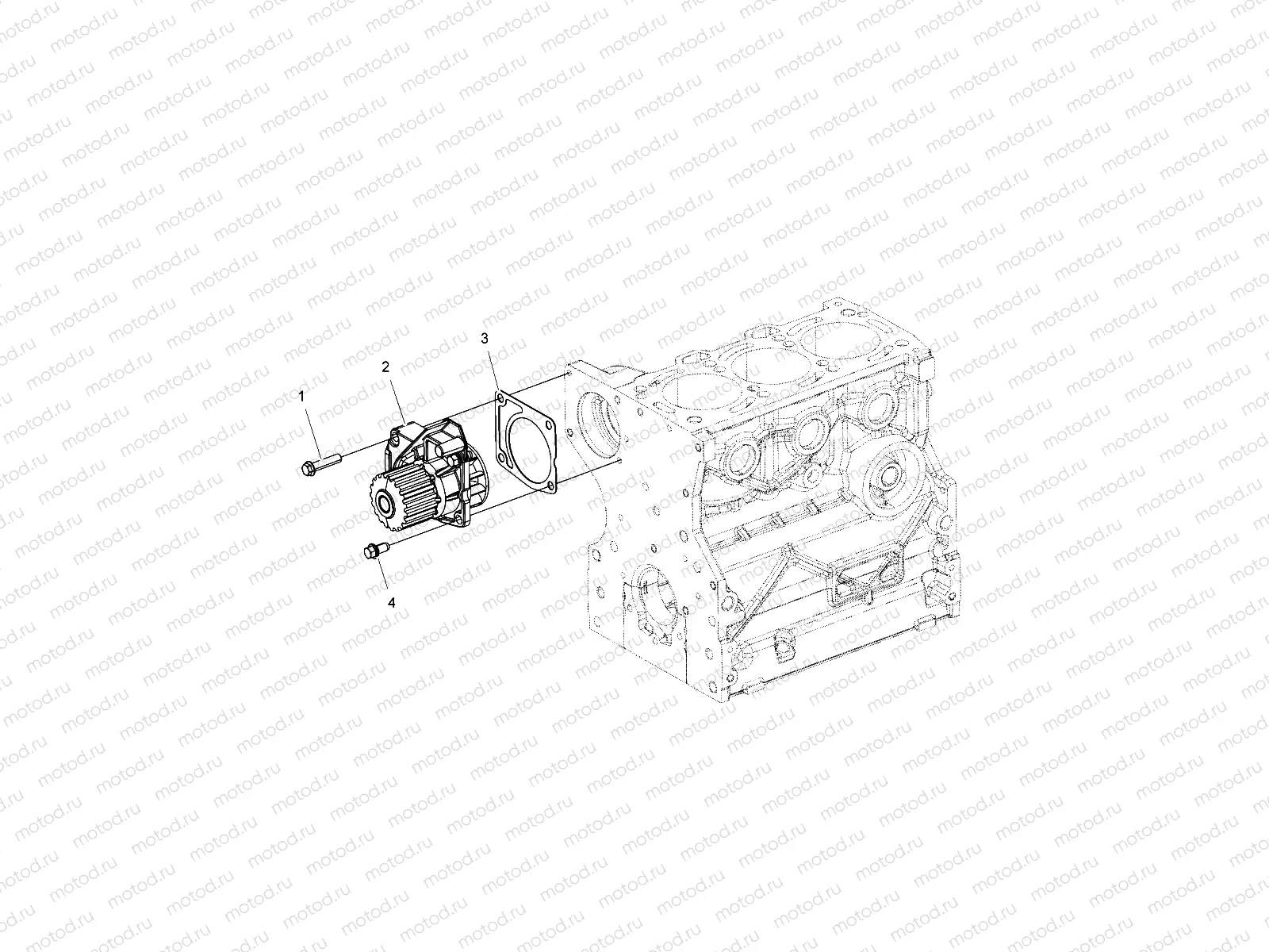 ENGINE | ENGINE, WATER PUMP - R16RTAD1A1/E1 (49RGRWATRPUMP15DSL)