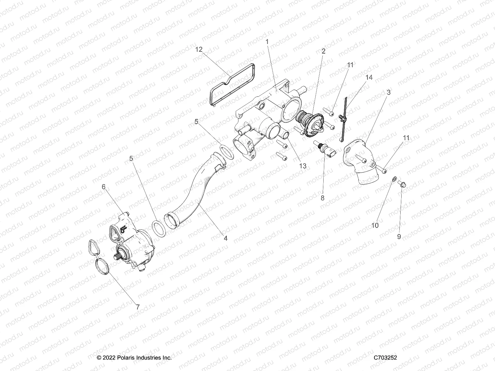 ENGINE | ENGINE, WATERPUMP - Z23RGD2KAJ/AK/BJ/BK (C703252)