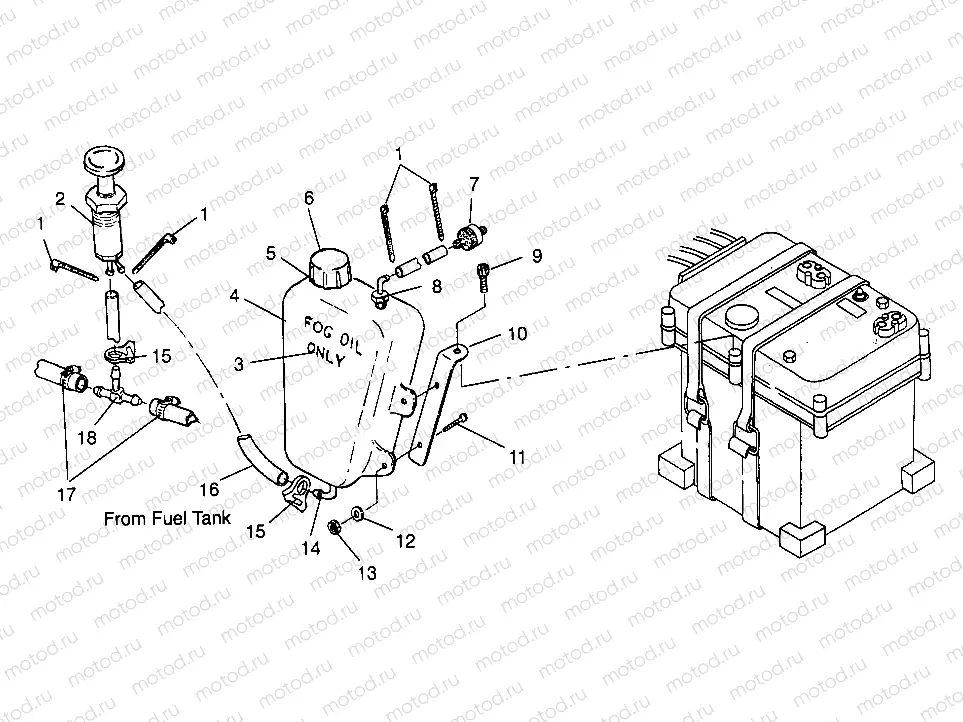 ENGINE FOGGING SYSTEM  Intl. SL 700 I964066 (4935633563C001) | ENGINE FOGGING SYSTEM  Intl. SL 700 I964066 (4935633563C001)