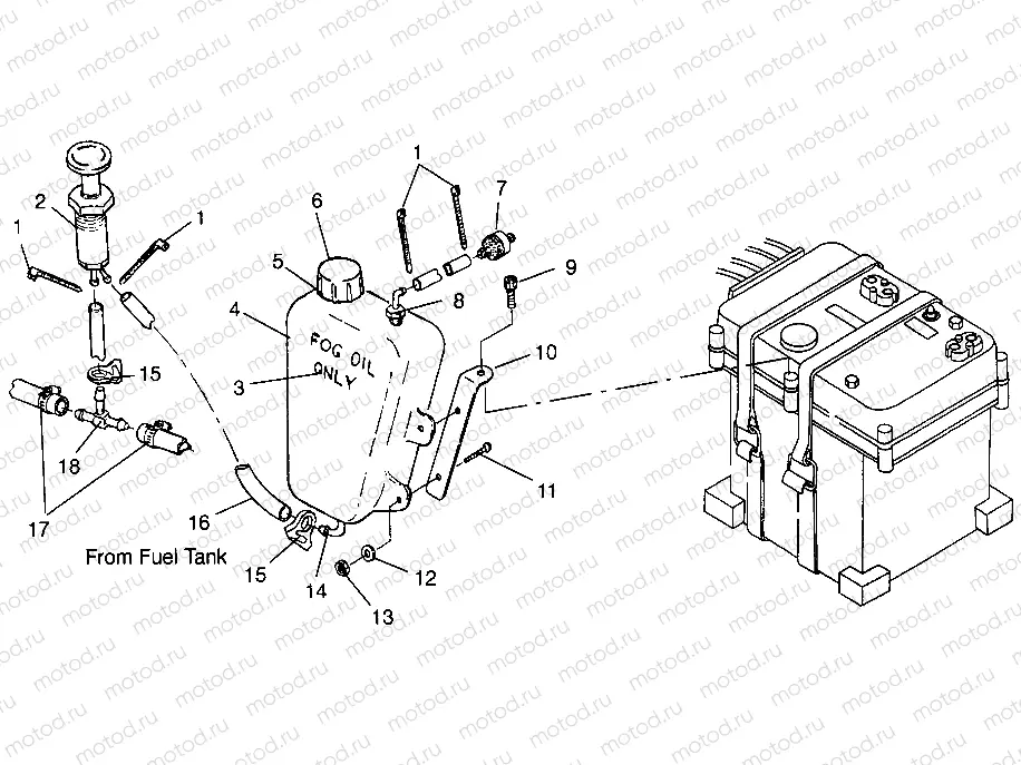 ENGINE FOGGING SYSTEM  Intl. SL 900 I964291 (4935583558B012) | ENGINE FOGGING SYSTEM  Intl. SL 900 I964291 (4935583558B012)