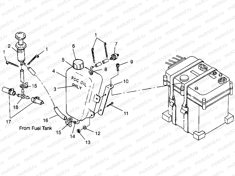 ENGINE FOGGING SYSTEM  Intl. SLT 700 I964166 (4933923392C009) | ENGINE FOGGING SYSTEM  Intl. SLT 700 I964166 (4933923392C009)