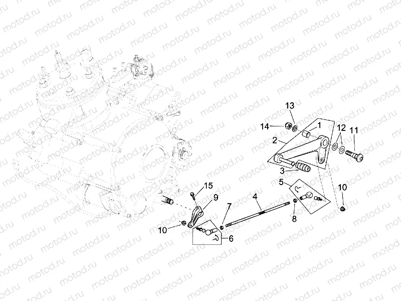 Engine - Gear lever