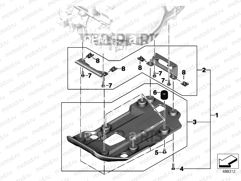Engine guard, plastic