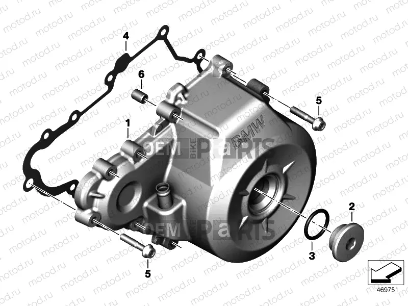 ENGINE HOUSING COVER, LEFT