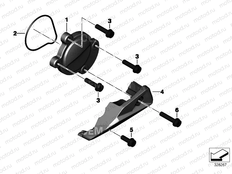 ENGINE HOUSING COVER, LEFT