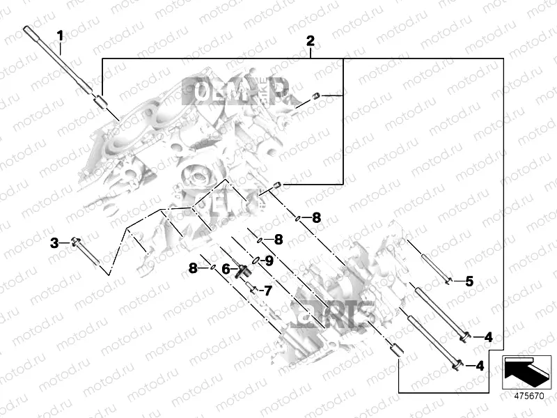 ENGINE HOUSING MOUNTING PARTS