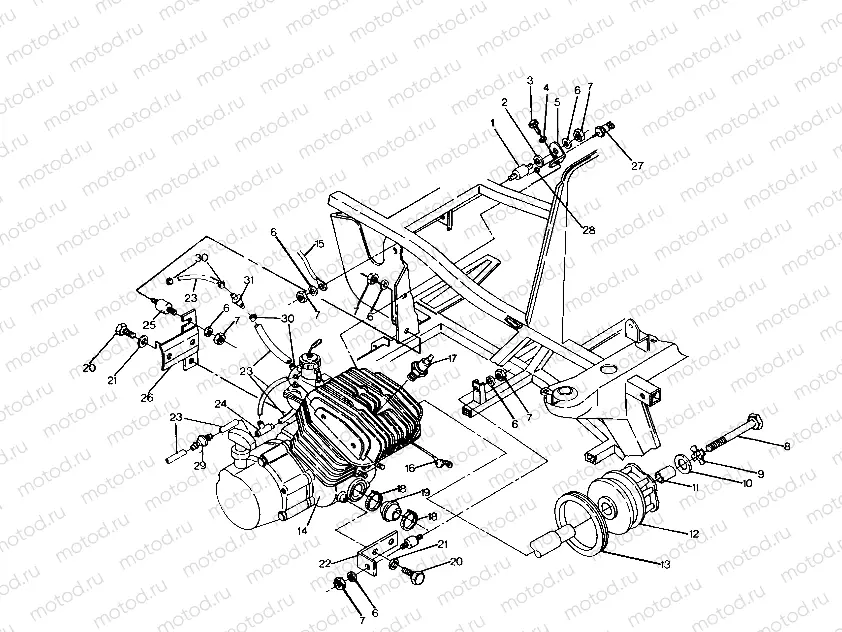 ENGINE MOUNTING 250 6x6 / W928727 (4922842284006A) | ENGINE MOUNTING 250 6x6 / W928727 (4922842284006A)