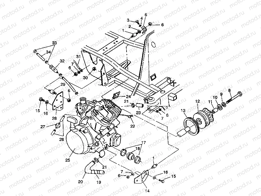 ENGINE MOUNTING 2X4 350L W937539 (4924032403004A) | ENGINE MOUNTING 2X4 350L W937539 (4924032403004A)