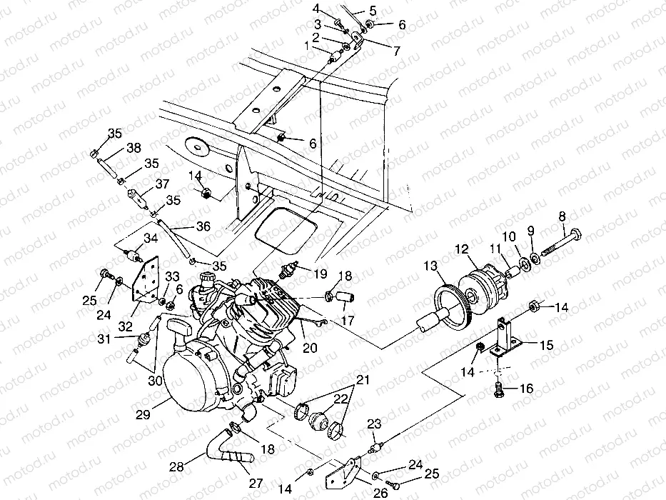 ENGINE MOUNTING (400L) XPRESS 400L W97CA38C (4939603960A012) | ENGINE MOUNTING (400L) XPRESS 400L W97CA38C (4939603960A012)