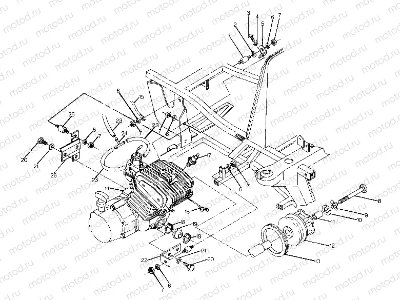 Engine Mounting (4915951595006A) | Engine Mounting (4915951595006A)