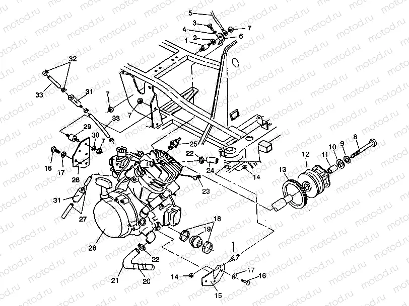 ENGINE MOUNTING 4X4 350L S938139 (4924342434004A) | ENGINE MOUNTING 4X4 350L S938139 (4924342434004A)