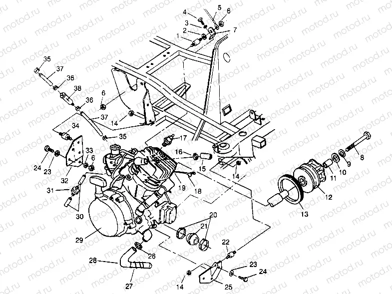 ENGINE MOUNTING  4X4 400L W948140 (4926772677A008) | ENGINE MOUNTING  4X4 400L W948140 (4926772677A008)